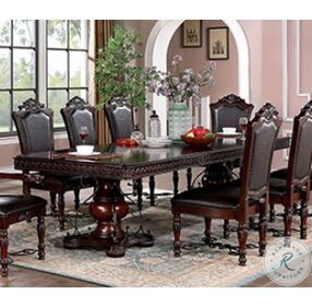 Picardy Brown Cherry Extendable Dining Room Set