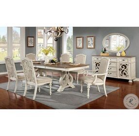 Arcadia Antique White Extendable Dining Table