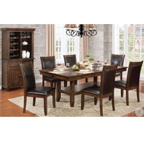Meagan I Brown Cherry and Espresso Side Chair Set Of 2