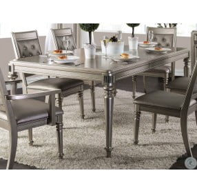 Xandra Champagne Extendable Dining Room Set