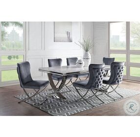 Wadenswil Chrome Dining Table