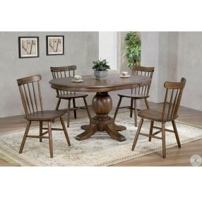 August Light Oak Extendable Dining Table