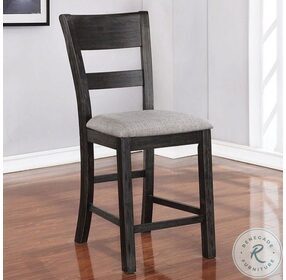 Sania Antique Black Counter Height Side Chair Set Of 2