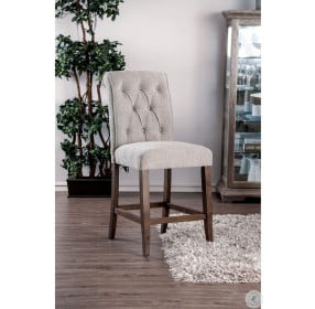 Sania III Rustic Oak Counter Height Chair Set Of 2