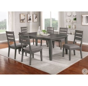 Viana Gray And Light Gray Extendable Dining Table