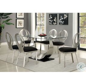 Orla Silver And Black Side Chair Set Of 2