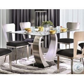 Nova Satin Plated Rectangular Dining Room Set