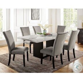 Kian White And Black Dining Table