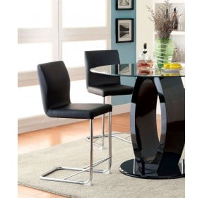 Lodia II Black Leatherette Counter Height Chair