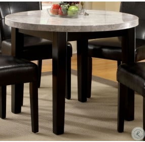 Marion I Marble Top Round Dining Room Set