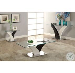 Sloane White And Dark Gray End Table