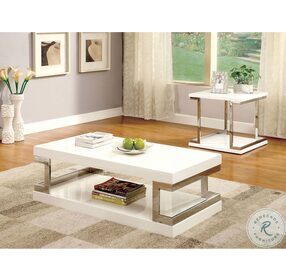 Meda White Coffee Table