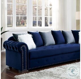 Wilmington Blue Sectional with RAF Chaise