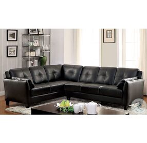 Peever Black Sectional