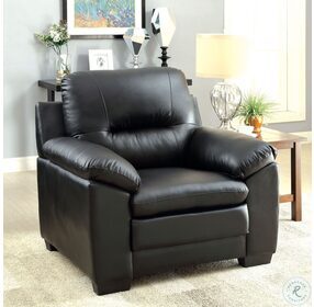 Parma Black Leatherette Chair