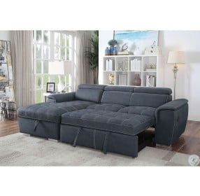 Patty Blue and Gray LAF Sectional
