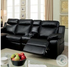 Hardy Black Reclining LAF Sectional