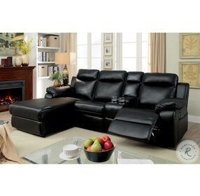 Hardy Black Reclining Sectional