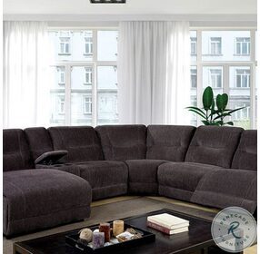 Karlee II Gray Reclining With Console LAF Sectional