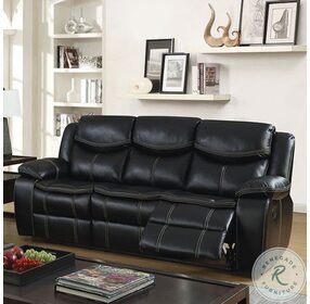Gatria Black Reclining Living Room Set