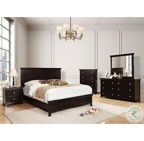 Spruce Espresso Cal. King Panel Bed