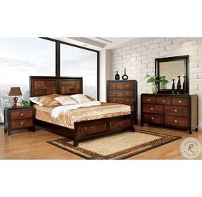 Patra Acacia And Walnut California King Panel Bed