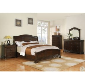 Conley Cherry King Panel Bed