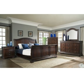 Conley Cherry King Sleigh Bed