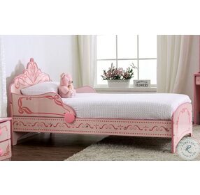 Julianna Dark and Light Pink Youth Panel Bedroom Set