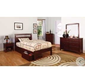 Carus Cherry Twin Platform Bed