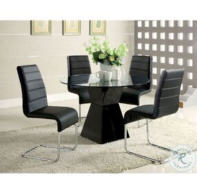 Glenview Black Sweeping Side Chair Set of 2