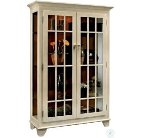Color Time Monterey Sandshell White Two-Door Display Cabinet