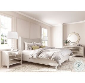 Mezzanine Dove Gray Upholstered Queen Low Profile Bed