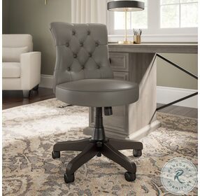 Coliseum Washed Gray Arden Lane Mid Back Tufted Office Chair