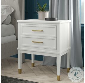 Brody White Side Table