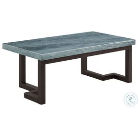 Cypher Gray Marble And Dark Espresso Rectangular Occasional Table Set