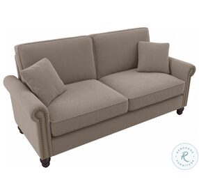 Coventry Tan Microsuede Sofa