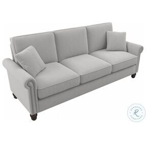 Coventry Light Gray Microsuede Large Living Room Set