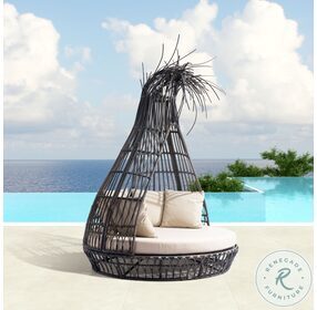Tangalle Brown and Beige Outdoor Daybed