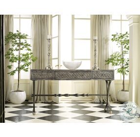 Ravenna Gray And Black Console Table
