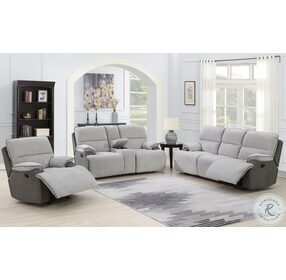 Cyprus Cloud And Shadow Gray Manual Glider Recliner