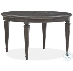 Calistoga Weathered Charcoal Round Extendable Dining Room Set