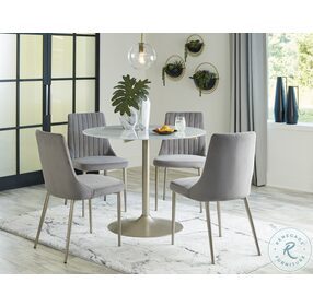 Barchoni Grey Dining Chair Set Of 2