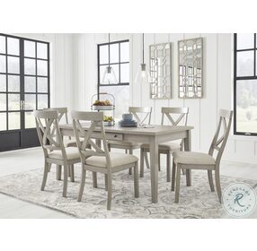 Parellen Grey Rectangular Storage Dining Table