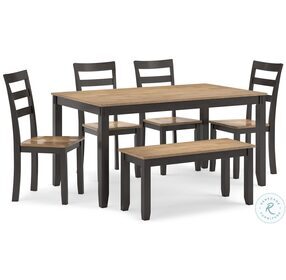 Gesthaven Natural And Brown 6 Piece Dining Set
