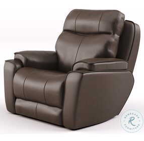 Show Stopper Maximus Fossil Wall Saver Power Recliner with Power Headrest