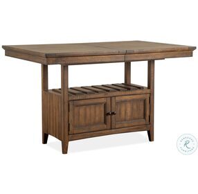 Bay Creek Toasted Nutmeg Extendable Counter Height Dining Room Set