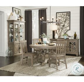 Tinley Park Dovetail Grey 60" Round Dining Table