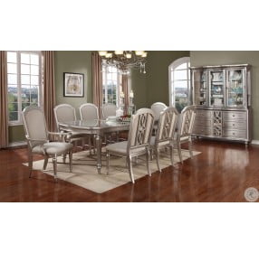 Regency Park Pearlized Platinum China With Hutch