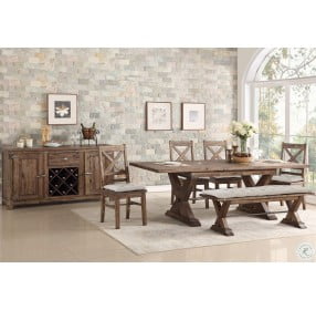 Fresno Rustic Medium Extendable Butterfly Leaf Dining Table